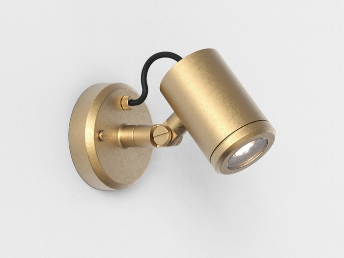 JURA SINGLE SPOT - LED adjustable brass Outdoor spotlight _ Astro Lighting